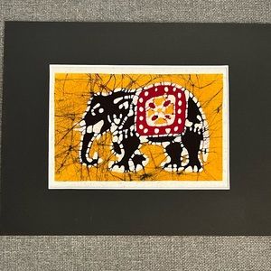8x10 matted elephant picture